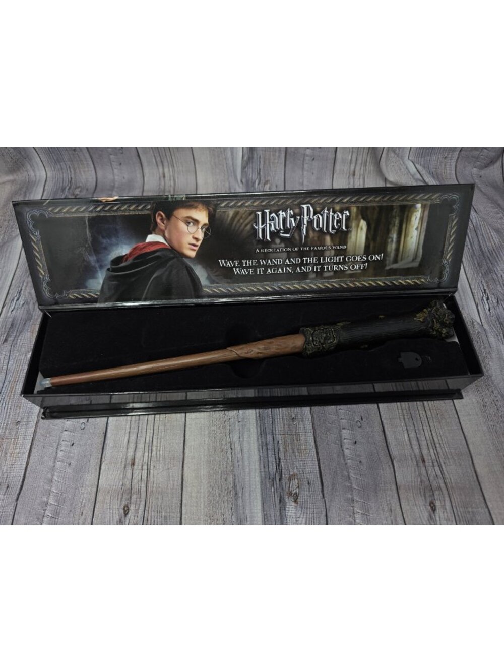 Harry Potter Illuminating Tip Wand 14" Wizarding World By Noble Collection LKNEW